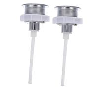 Holibanna 2 pièces Bouton Poussoir Chasse Eau Wc Abs Tige Extra Longue Compatible Réservoir Toilette Remplacement Facile Surface et