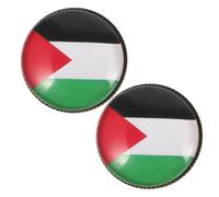 Holibanna 2 pièces Broche Drapeau Palestine Métal Épingle à Revers Légère et Élégante Accessoire Mode pour Vêtements Sacs Chapeaux Style Personnel et Symbole Amour
