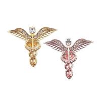Holibanna 2 pièces Broche pour Fête des Mères Ange avec Or Or Rose Épingles à Vêtements