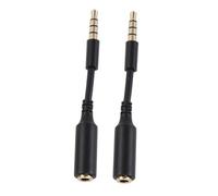 Holibanna 2 pièces Câble Extension Audio Stéréo Mâle vers Femelle Prolongateur Casque Compatible Téléphone Tablette Lecteur Multimédia Double Pack