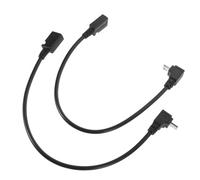Holibanna 2 pièces Câble Micro USB Coudé à Degrés Adaptateur USB Droit Résistant et Rapide de Données et Charge Lot de Haut et Compatible Multi-appareils