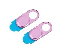 Holibanna 2 Pièces Cache Webcam Aluminium Alliage Protection de pour Ordinateur Tablette et Portable Couverture Ultra Fine Rose Accessoire pour Éviter Les Espions