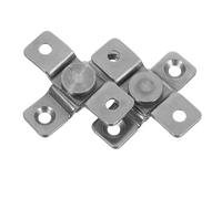 Holibanna 2 Pièces Charnières à Damping Métallique Acier Inoxydable Charnières Invisibles Pivotantes avec Mécanisme de Couple Silencieux pour Portes de Cuisine et Salle de Bain Support