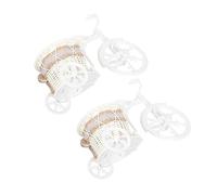 Holibanna 2 Pièces Corbeille De Fleurs Stabilisées Tissé Panier En Osier Décor De Fleurs Décoration De Mariage Panier De Rangement De à La Maison Panier De Rangement Simple Plastique