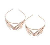 Holibanna 2 pièces Couronne de Laurier Dorée Grecque Bandeau Accessoire Mariage Déesse -tête Costume Carnaval Halloween