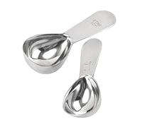 Holibanna 2 pièces Cuillères Doseuses Café Acier Inoxydable Lot pour Sucre Épices et Poudre Poignée Longue Ergonomique pour Cuisine Quotidienne