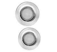 Holibanna 2 pièces Filtre Drainage INOX Obstruction pour Évier et Salle de Bain Panier Crépine Vidange Amovible Tamis Cuisine Cheveux et Déchets