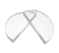 Holibanna 2 pièces Lentille Convexe Verre Semi Expériences Optiques Précises Outil Pédagogique Physique Démonstration des Propriétés Lumière