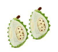 Holibanna 2 pièces Lot de Porte-clés Peluche Durian Mignons Pendentifs Doux Peluche pour Sac Jouets Suspendus pour Couples et Garçon Fille Accessoires Décoratifs