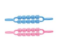 Holibanna 2 pièces Massage Stick Plastique pour Soulagement Ciblé des Muscles Accélère la Circulation Sanguine Poignée Antidérapante pour Massage Yoga et Fascias Spinaux