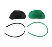 Holibanna 2 Pièces Mini Cowgirl Hat Headbands For Women Compact Western Style Cowboy Hat Decor Festival And Party Hair Accessories For Halloween And Square Dance