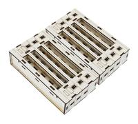 Holibanna 2 Pièces Miniature Wooden House Model Realistic Tiny Log Cabin for Crafts and Table No Assembly Required Small Decorative Wooden Building for Office and Home