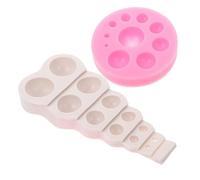 Holibanna 2 pièces Moule Silicone Perle pour Pâtisserie DIY Moules Antiadhésifs et Faciles à Nettoyer pour Fondant Chocolat Desserts Faits Maison Couleur Aléatoire Couleur Aléatoire