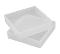 Holibanna 2 Pièces Moules à sous-Verres en Silicone pour Résine Époxy, Résistants la Température, Finition Claire, pour Création de Décoration Intérieure Moderne