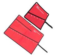 Holibanna 2 pièces Organisateur Rouleau Outils Toile Canvas de Rangement Suspendu Multifonction pour Clés et Tournevis Compact et Atelier et Bricolage