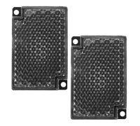 Holibanna 2 Pièces Panneaux Réflecteurs Rétro Réfléchissants pour Capteurs Photoélectriques Haute Visibilité Résistance Météo Compatible Systèmes de Faisceau Usage Extérieur Sécurité