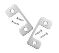Holibanna 2 pièces Plaque de Renforcement de Serrure de Porte Extérieure Gâche pour Verrou à Pêne Dormant Couverture Sécurité pour Maison Protection Renforcée les