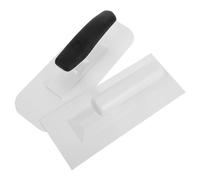 Holibanna 2 Pièces Plastic Finishing Trowel Set for Wall Coating Ergonomic Flat Edge Tool for Smooth Application and Artistic Texturing