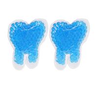 Holibanna 2 Pièces Poche Chaud Froid en Gel Réutilisable, Forme Dent Bleue, Compresses pour Soins Dentaires et Rééducation, Utilisable pour Yeux, Épaule et Visage, 12 X