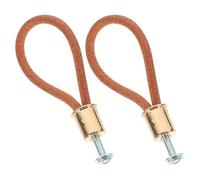 Holibanna 2 pièces Poignée de Porte Cuir avec Corde Élégante Lot de Poignées de Tiroir Modernes pour Commodes Armoires et Placards Design Simple et Installation Facile Accessoires