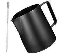 Holibanna 2 pièces Pot à Lait Inox avec Stylet Art Latte Tasse Mousse Lait Ensemble pour Cappuccino et Art