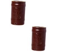 Holibanna 2 Pièces Pot Moxibustion Petite Brûleur de Cônes de Moxa Réservoir de Chaleur Ergonomique Musculaires Adapté Épaules Nuque et Cadeau Famille et