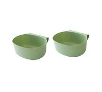 Holibanna 2 pièces Poubelle de Cuisine Suspendue Récipient à Ordures pour Porte Armoire Pratique et Gain de Place pour Rangement et Organisation à Vert