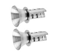 Holibanna 2 pièces Presse-agrumes Manuel Portable Acier Inoxydable Extracteur de Jus Fruit Léger et Résistant Presseur Citron Pratique pour Maison et Boutique Dispositif Compact et Facile à