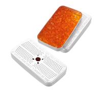 Holibanna 2 pièces Silica Gel Déshydratant Réutilisable avec Granules Indicateurs Orange à Absorbeur Humidité pour Armoires et Humides Sacs Moisissure Maison