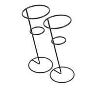 Holibanna 2 pièces Support Cône Glace Métal Présentoir Stable sur Comptoir Support Polyvalent pour Cornets Glace Fêtes Anniversaires Boutiques et Événements