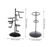 Holibanna 2 Pièces Support Cornet Glace Porte Cône Présentoir pour Rack de Stable et Facile à Nettoyer Adapté à Tous Types de Cornets Noir Simple