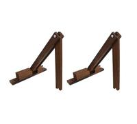 Holibanna 2 Pièces Support Mural en Bois Rustique Pliable Bras Extensible Horizontal pour Lampe Suspendue, Installation Facile et Réglage Flexible, pour Espace de Travail ou Détente