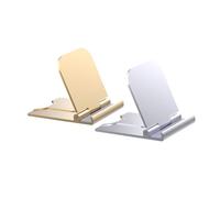 Holibanna 2 Pièces Support Téléphone Pliable Plastique Support pour Bureau Compatible Smartphone et Tablette Rotation pour Angle de Vue Design Compact et Portable Adapté