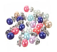 Holibanna 20 pièces Boutons sans Couture avec Épingles de Sécurité pour Vêtements Perles Faux Clips Anti-ouverture Décorations Colorées Métalliques Kit Pratique pour Couleur Aléatoire
