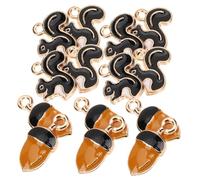 Holibanna 20 pièces Breloques Écureuil et Cône de Pin Alliage pour Création Bijoux DIY Accessoires pour Colliers Bracelets Boucles Oreilles et Pendentifs Matériau Robuste