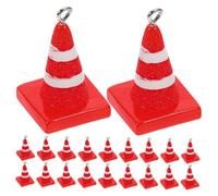 Holibanna 20 pièces Breloques Mini Cônes de Circulation Résine Durable pour Bijoux DIY Colliers Boucles Oreilles Accessoires Créatifs