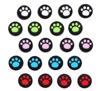 Holibanna 20 Pièces Capuchons de Joystick en Silicone Motif Patte de Chat | Lot Multicolore, Protection des Sticks Contre L'usure, pour Jeux Exigeants et Usage Compétitif
