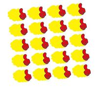 Holibanna 20 pièces Étiquettes de Prix Papier Éclatement Panneaux Promotionnels pour Magasins de Détail Faciles à Écrire Attirent Attention des Clients