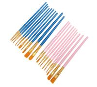 Holibanna 20 pièces Lot de Pinceaux de Peinture Artistique Aquarelle et Huile Assortiment pour Dessin et Bricolage pour Garçon Fille et Artistes