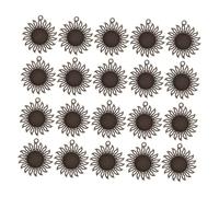 Holibanna 20 Pièces Plateau de Pendentif Fleur de Soleil Alliage Base de Support Cabochon pour Montures Photo Cameo DIY Collier Bijoux Accessoires Bronze Ancien