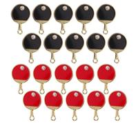 Holibanna 20 Pièces Porte-clés Raquette de Tennis de Table Mini en Alliage de Zinc Design Précis et Facile à Transporter pour Bijoux DIY et Accessoires Créatifs