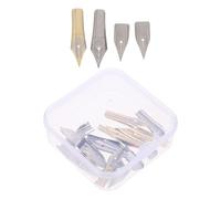 Holibanna 20 Plumage de Rechange Universelles pour Stylos-Plumage Pointes Métalliques 038Mm Ef 05Mm F 05Mm M Argentées Kit 4 Types X 5 Pièces Calligraphie Écriture et Dessin