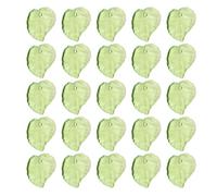 Holibanna 200 Breloques en Acrylique Transparentes de Feuille Verte Légères et Hypoallergéniques pour Création de Bracelets Colliers et Bijoux DIY Accessoires Loisirs Créatifs