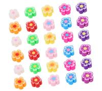 Holibanna 200 Pièces Blossom Polymer Clay Charms Lightweight Craft Pendants For DIY Bracelet Necklace Earring Making Accessories