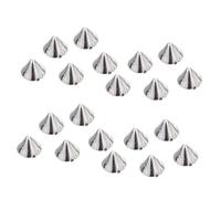 Holibanna 200 pièces Rivets Cône Ccb Argenté pour Customisation Vêtements Punk Sacs Accessoires DIY Robuste et Décoratif