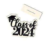 Holibanna 2024 Décoration De Chapeau De Graduation Accueillir Décorations Faire La Fête Rétro Salutation Année Nappe De Fête De Remise Des Diplômes Ornements De Fête Des Diplômés Bois Black