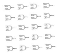 Holibanna 20pièces Poulie De Rideaux Roulette Et Accessoire pour Rail Simple Lot