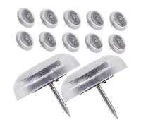 Holibanna 24 pièces Protections de Chaise Silicone Transparent Patins de Protection Antidérapants pour Meubles Protège Sols Durs et Tables du Bruit Installation sans Outils