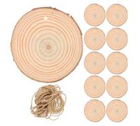 Holibanna 25 pièces Décorations Bruts avec Bord et Corde Pièces à Bricoler pour Décorations de Noël et de Ferme