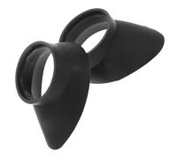 Holibanna 2pcs Couvercle du Capuchon de l'oculaire du télescope et Protections pour lentilles oculaires en Caoutchouc Noir pour Spotting scopes et Voyage